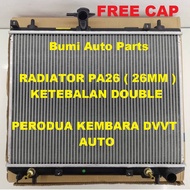Radiator Kembara DVVT Auto Tangki Air Kereta Ketebalan PA26 Double ( 26mm ) Radiator Perodua Kembara
