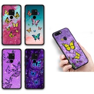 Casing Huawei Y6 Y7 Y9 Prime 2019 2018 P Smart Z S Phone Case 80FG purple butterfly Cover Soft TPU Case