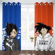 Kartun Anime Dragon Ball Jenama Bergaya Bercetak Langsir Hitam Penuh Bilik Tidur Ruang Tamu Tingkap 