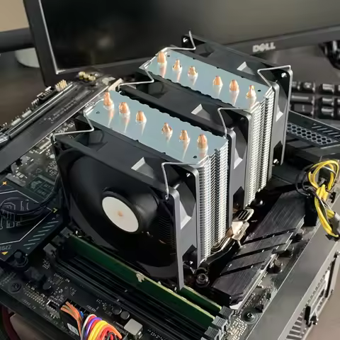 6 Heatpipes CPU Air Cooler Lightless PC Processor Ventilador For Intel LGA 1366 1151 1155 1200 1700 