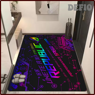 พรมเช็ดเท้าเกม ASUS DEFIO ROG Republic Of Gamers โลโก้บ้านสไตล์นอร์ดิกพรมประตูห้องน้ำ-เสื่อในห้องน้ำ