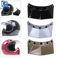[Gazechimp] Vintage Style Open Face Helmet Visor Peak 5-Snap Replacement UV rays protection