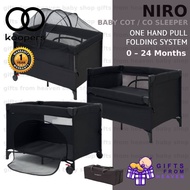 Koopers Niro Travel Cot. Baby Cot Co-sleeper Playpen
