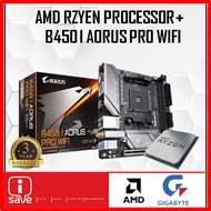 Gigabyte B450 I AORUS PRO WIFI B450 AM4 MOTHERBOARD + AMD RYZEN ATHLON / RYZEN 3 / RYZEN 5 / RYZEN 7
