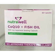 NUTRAWELL  CoQ10 + FISH OIL 500mg | 60 Capsule