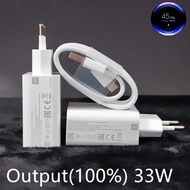 Original Xiaomi 33W EU Turbo Charger Fast Charging Phone Adapter 6A 1/1.5/2 M Cable For Mi 10T 11 10