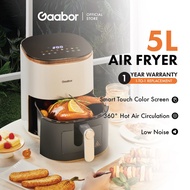 Gaabor 5L Air Fryer Quiet TempControl Preset Menus Ceramic Non-Stick Family Size AF-45T01A