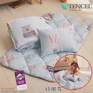 DF童趣館 - 台灣製TENCEL天絲兒童涼被睡墊睡袋三件組 - 多款可選 好朋友