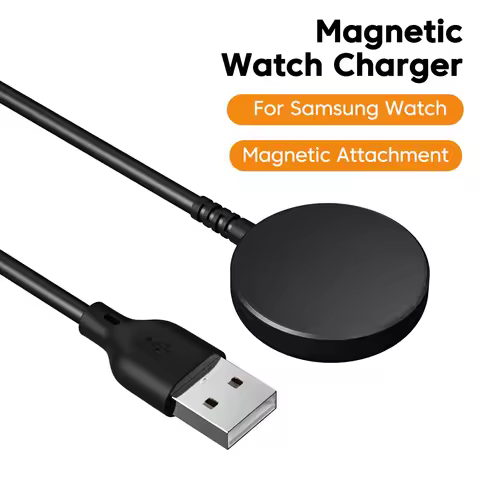 1M USB Charger For Samsung Galaxy Watch 7 6 5 4 Pro Classic Active 3 Samsung Galaxy Smartwatch Magne