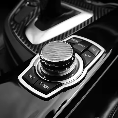 Car Accessories Car Multimedia Buttons Cover Molding Trim Interior For BMW 1 3 5 7 Series 3GT/5GT/X3