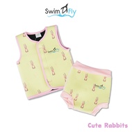 SwimFly ชุดว่ายน้ำกันหนาว ชุดว่ายน้ำรักษาอุณหภูมิ Exploring Cute Rabbits & Giraffes