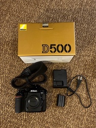 Nikon D500 單機身 二手 含電池 電池充電器 背帶 外盒