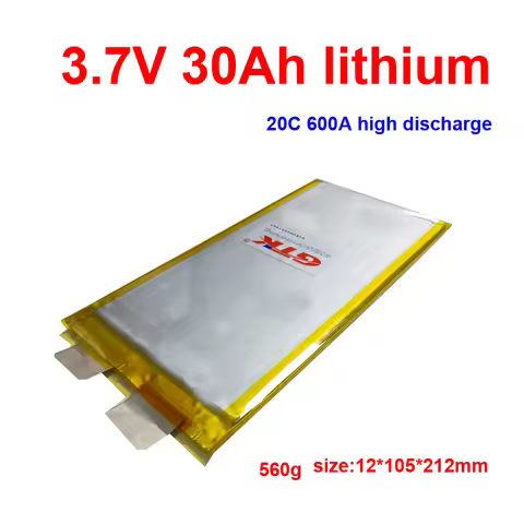Gtk 3.7V 3.8V 30Ah 30A 20Ah 20A lithium ion rechargeable battery cell lipo li Polymer 8.5 / 12x105x2