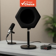 Microphone Wind Shield C2 Pop Filter Isolation Ball, Acoustic Foam for Recording Studios Mic, Five-S