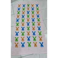100% Serap Air Tuala Besar Happy Rabbit Napkin Materials Towel Big Size Comfortable Softy 100% Absor