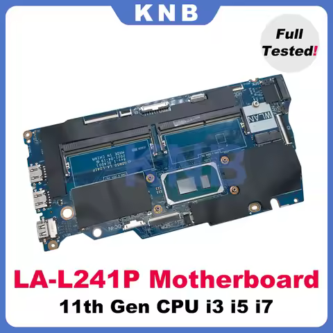 GDM50 LA-L241P Motherboard CPU i3 i5 i7 For Dell Inspiron 15" 3511 Vostro 15" 3510 motherboard 35pin