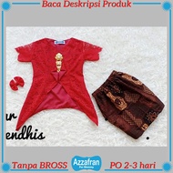Kebaya Sekar Gendhis TANPA BROSS | Baju Adat Brokat Anak Perempuan Jawa Sunda | Kostum Carnaval
