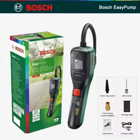 Bosch EasyPump Electric Air Pump Cordless Compressed Air Pump LED Display 3.6V 150PSI Portable Tire 