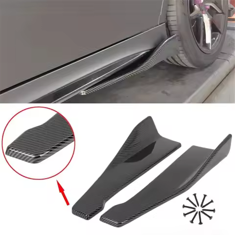 48CM Side Skirts For Cars Universal Bumper Spoiler Splitter Extensions For BMW F20 E90 For Audi A3 A