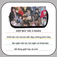 Hộp Bút Hình Quang Hùng MasterD Túi Đựng Bút Bằng Vải Hai Lớp Đa Năng Độc Đáo