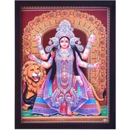 Handicraft Store Durga Goddess Picture Frame Wall Decor, Durga The Feminine Force For Living Room De