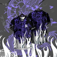 Jersey Collar 3D Printed Dragon Pattern Jersey High Quality Men's Full Sublimation Jersey