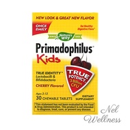 [BOOST IMMUNITY] EXPIRY 2025 Nature's Way Primadophilus Kids Probiotics Cherry Flavoured 30 tablets Children Pro Biotic