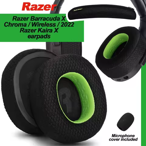Earphone pads For Razer Barracuda X Chroma / Wireless / 2022 Razer Kaira X replacement Earmuffs Memo