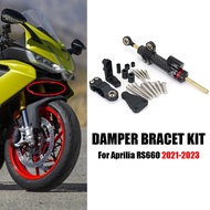 New Steering Stabilize Damper Bracket Mount CNC Motorcycle Accessories For Aprilia RS660 RS 660 rs66