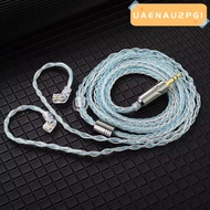 UAENAU2PG1 Headphone Upgrade Cord, 8-Strand QKZ T1 0.75MM Earphone Cable, Premium TC Silver Plated 2