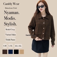 Jeans Jacket ThickWanita with Pocket Variations By Cambly Wear