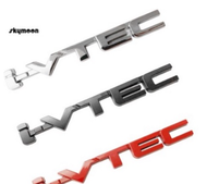 Tem nhãn kim loại mạ chrome crom dán ốp chữ I-VTEC VTEC IVTEC cho xe hơi ô tô Honda Civic City