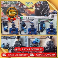Army roboman SWAT army blue 1 pcs brick toy