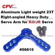 CPV Racing #56615-Aluminum Light Weight 23T Right-angled Heavy Duty Servo Arm for KO/JR Servo-wss