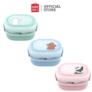 MINISO We Bare Bears Collection Double Layered Bento Box (Ice Bear/Panda/Grizz)