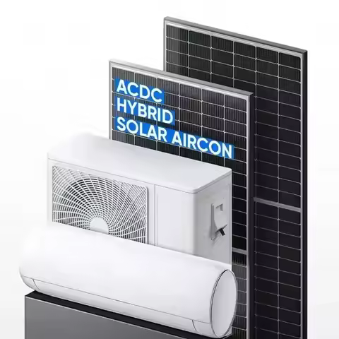 9000BTU 12000BTU 18000BTU 24000BTU Solar Ac Dc Hybrid Units Wall Split Air Conditioners Easy Install