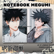 NOTE BOOK MEGUMI JUJUTSU KAISEN / NOTEBOOK MEGUMI JUJUTSU KAISEN / BUKU CATATAN MEGUMI JUJUTSU KAISE