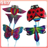 GKY Colorful Pocket Kite Outdoor Fun Sports Kite Flying Easy Flyer Kite Toy For Kids GKY