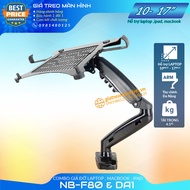 Giá Đỡ Kẹp Latop - Mac - Ipad 10 -17Inch / Combo Sản Phẩm NB-F80 & Kẹp Laptop DA1