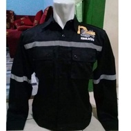 KEMEJA Latest Komatsu wearpack full embroidery Komatsu wearpack shirt Komatsu wearpack top Komatsu u