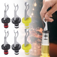 2024 New Press Wine Stopper Sealer Lightweight Portable Stainless Vacuum Sealed Plug Bottle Saver Ca