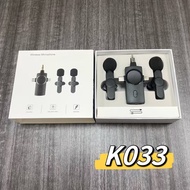 New K033 Wireless Microphone Wireless Collar Clip Microphone2.4G Radio Noise Reduction Wireless Micr