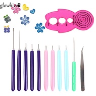 GLOWHIVE​ 12PCS Quilling Needle Kit, Paper Curling Paper Craft Paper Quilling Tools, Practical Quill