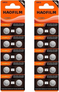HAOFILM LR44 AG13 357 303 SR44 Premium Alkaline Battery,1.5V Round Button Coin Cell Batteries (20 Pa