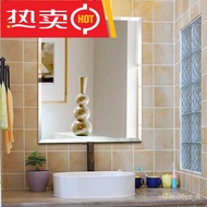 XYYingpeng Mirror Bathroom Mirror Punch-Free Toilet Dressing Table Glass Mirror Bathroom Wash Bathroom Half-Body Sticker
