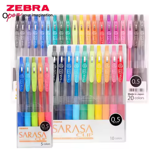 Japan ZEBRA Sarasa Gel Pen Set JJ15 Coloured Rollerball Painting Graffiti DIY Handbook Art Stationer