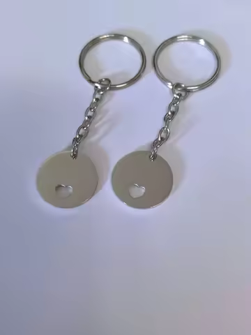 Couples Anniversary Gift for 20PCS Stainless Steel Hollow Heart Keyrings for Couples - Boyfriend Gir