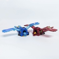SEGA BGR Bakugan Geogan Rising Insectra Transformable Action Figure Aquos Blue & Pyrus Red Variants,