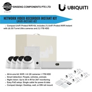 Ubiquiti UniFi UNVR-Instant-Kit – Network Video Recorder Instant Kit with 4× G5 Turret Camera + 1TB 