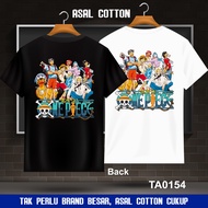 100% Premium Cotton Baju T Shirt Lelaki Oversize Plus Size Style Viral TA0154-manga-anime-pirate